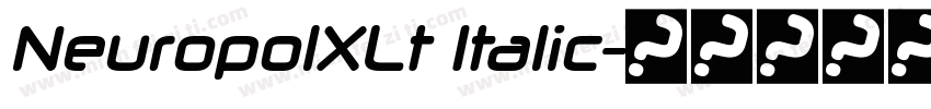 NeuropolXLt Italic字体转换